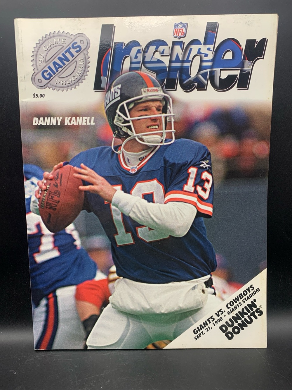 BOOK Magazine Giants Insider Giants Vs Cowboys September 21 1998